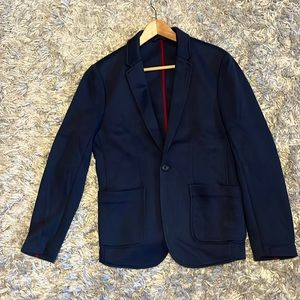 Dark blue hand washable Marine Layer casual blazer